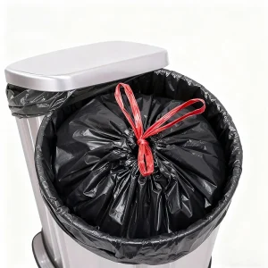 Black Drawstring Trash Bags